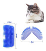 Image of Cepillo Rascador Esquinero Para Gatos + Cepillo Quita Pelusas