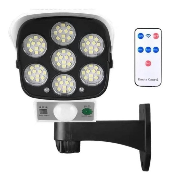 FOCO LED SOLAR TIPO CAMARA