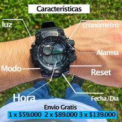 RELOJ SHOK ULTRA RESISTENTE + RESISTENTE AL AGUA